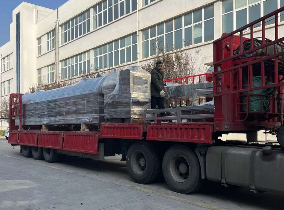 許昌智工的八米電磁流水線炒腰果設備再次發貨廣西 許昌智工的八米電磁流水線炒腰果設備再次發貨廣西